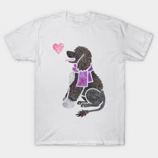 Watercolour Portuguese Water Dog T-Shirt